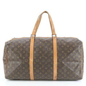 Louis Vuitton Monogram Sac Souple leather Boston bag business